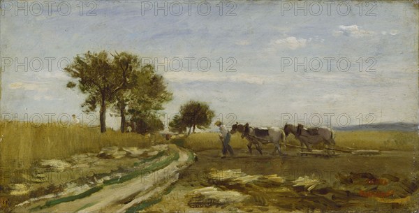 Fields, 1862. Creator: Charles Francois Daubigny.