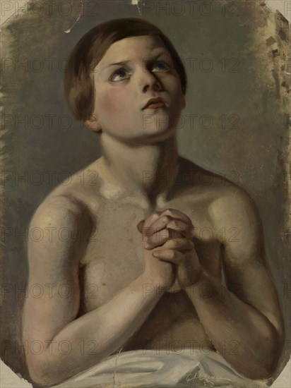 The Praying Boy, 1853. Creator: Karl Anders Ekman.