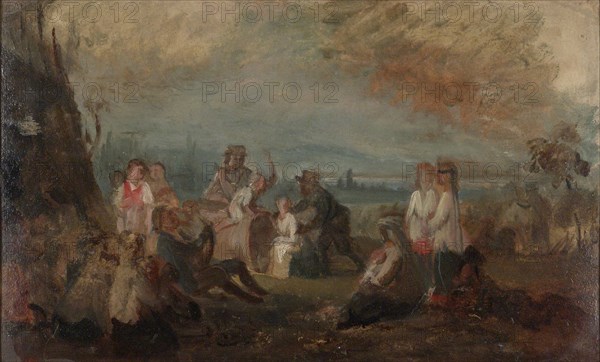 Harvest festival, sketch. Creator: Robert Wilhelm Ekman.