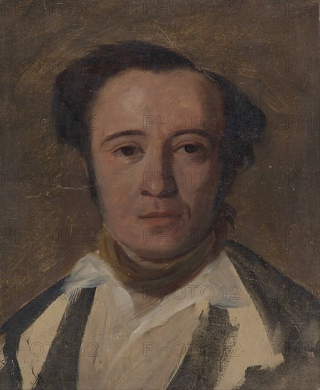 Study for Portrait of Frans Pippingsköld, 1850-1859. Creator: Robert Wilhelm Ekman.