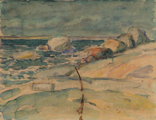 Seascape, late 19th-early 20th century. Creator: Armid Sandberg.