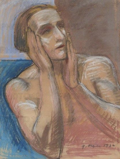 Poet, study for the ceiling painting of the National Theater, 1932. Creator: Yrjö Aleksander Ollila.