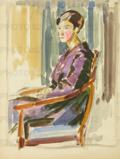 Sketch for a Portrait, c1910s. Creator: Verner Thome.