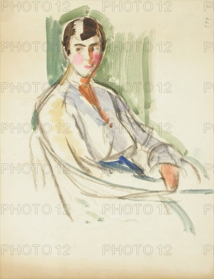 Sketch for a Portrait, c1910s. Creator: Verner Thome.