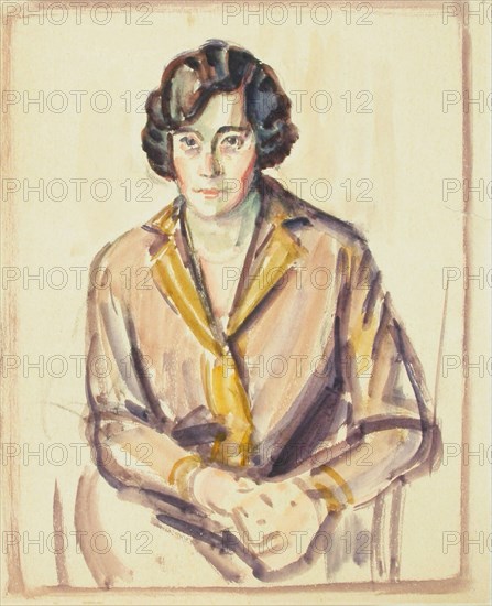 Sketch for a Portrait, c1910s. Creator: Verner Thome.