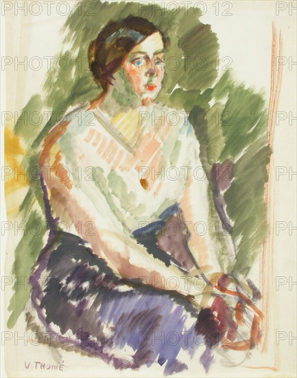 Sketch for a Portrait, c1910s. Creator: Verner Thome.