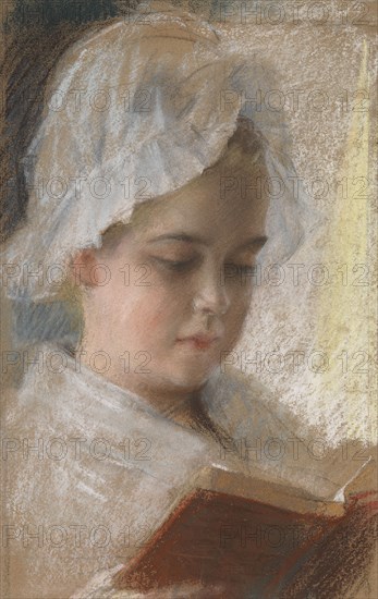 Portrait of Berta Edelfelt, study, 1880-1889. Creator: Albert Edelfelt.