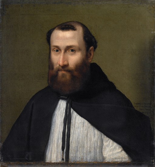 Portrait of a Canon of the Lateran, 1556. Creator: Anguissola, Sofonisba (ca. 1532-1625).