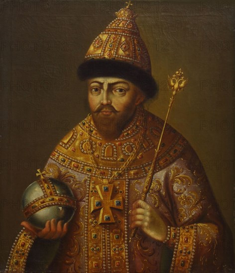 Portrait of the Tsar Michail I Fyodorovich of Russia (1596-1645), Second Half of the 18th cen. Creator: Anonymous.