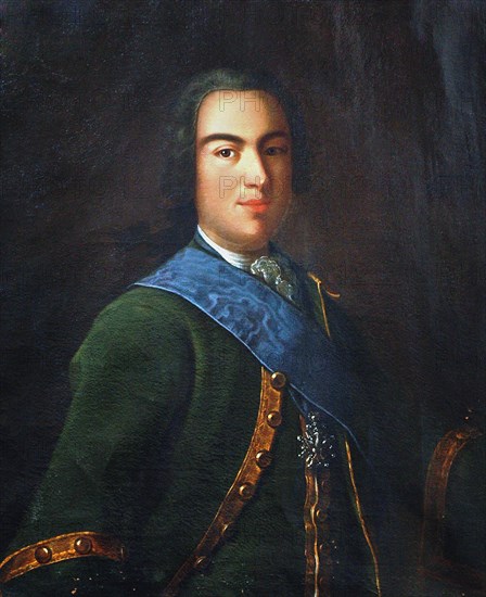 Portrait of Prince Ivan Alexeyevich Dolgorukov (1708-1739), Second Half of the 18th cen. Creator: Anonymous.