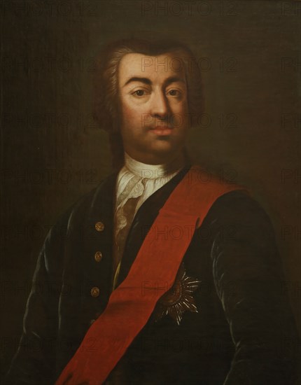 Portrait of Prince Alexander Grigoryevich Stroganov (1698-1754), Second Half of the 18th cen. Creator: Anonymous.