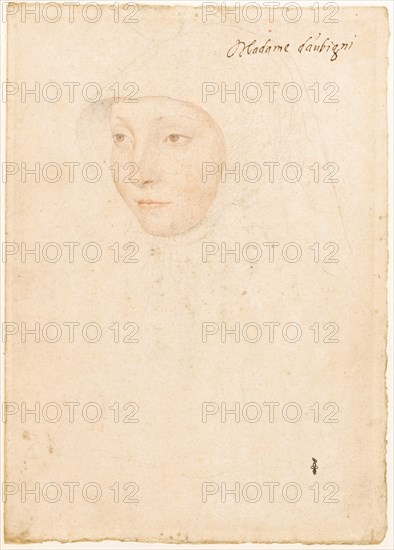 Portrait of Jacqueline de La Queuille, dame d'Aubigny, 1535. Creator: Clouet, Jean (c. 1485-1541).