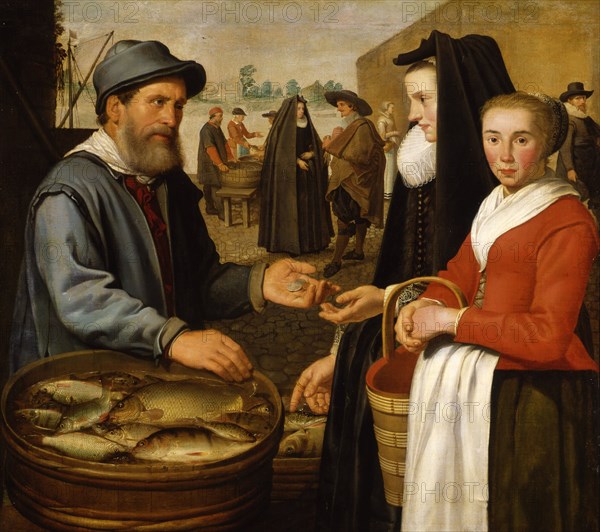 The fish market, 1627. Creator: Cuyp, Jacob Gerritsz (1594-1651).