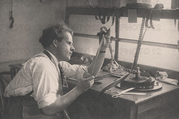 Portrait of Sergei Eisenstein (1898-1948), 1925. Creator: Debabov, Dmitry Georgievich (1899-1949).