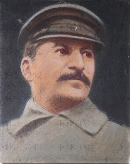 Portrait of Joseph Stalin (1879-1953), 1945. Creator: Dreger, Tom von (1868-1948).