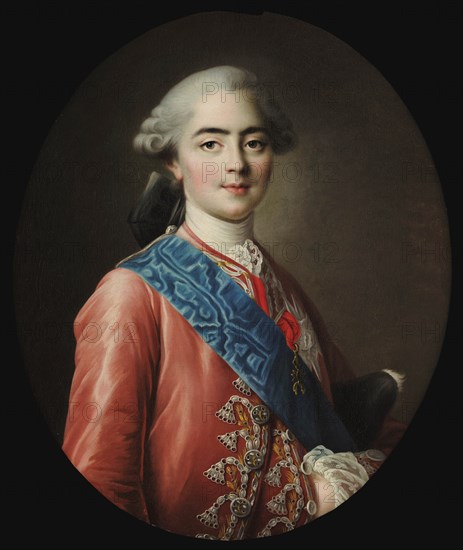 Louis Stanislas Xavier (1755-1824), Count of Provence, 1772. Creator: Drouais, François-Hubert (1727-1775).