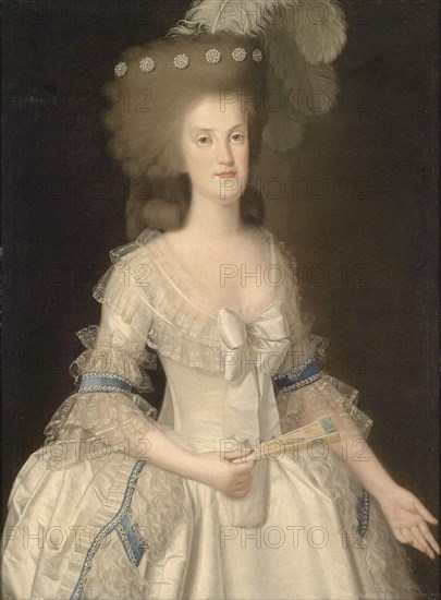 Portrait of Queen Maria Carolina of Naples (1752-1814) , Last quarter of 18th cen. Creator: Esteve y Marqués, Agustín (1753-1830).