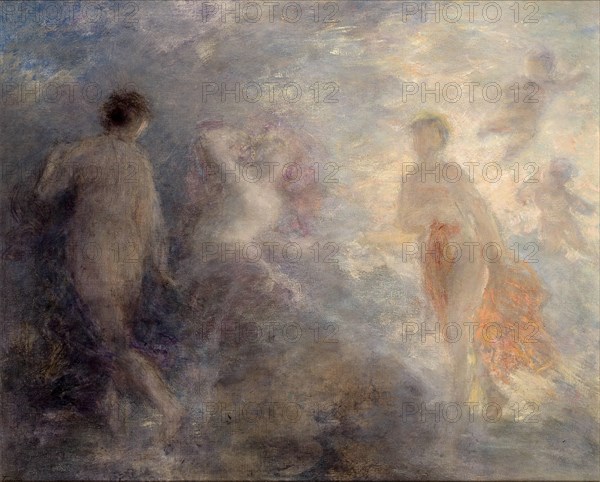 Aurora, the goddess of the dawn, drives away the night, 1904. Creator: Fantin-Latour, Henri (1836-1904).