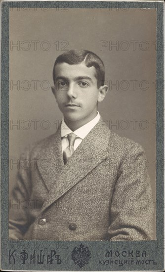 Portrait of the choreographer and ballet dancer Léonide Massine (1896-1979), 1910s. Creator: Fischer, Karl August (1859-after 1923).