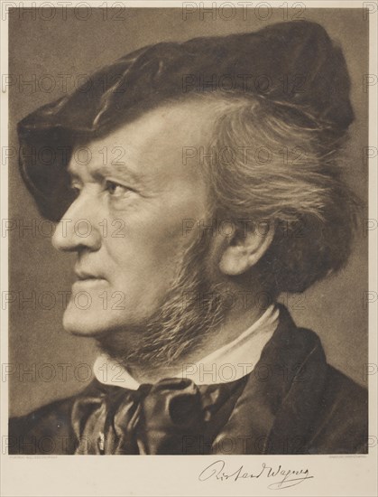 Portrait of the Composer Richard Wagner (1813-1883) . Creator: Hanfstaengl, Franz (1804-1877).