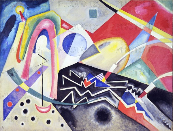 White Zig Zags, 1922. Creator: Kandinsky, Wassily Vasilyevich (1866-1944).