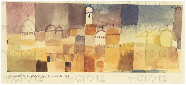 View of Kairouan, 1914. Creator: Klee, Paul (1879-1940).