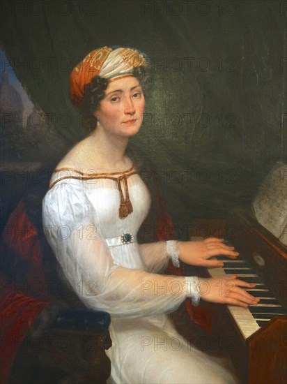 Portrait of Maria Szymanowska (1789-1831), c1825. Creator: Kokular, Alexander (1793-1846).