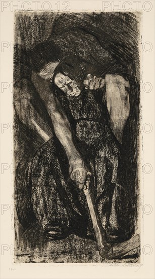 Inspiration, 1905. Creator: Kollwitz, Käthe (1867-1945).