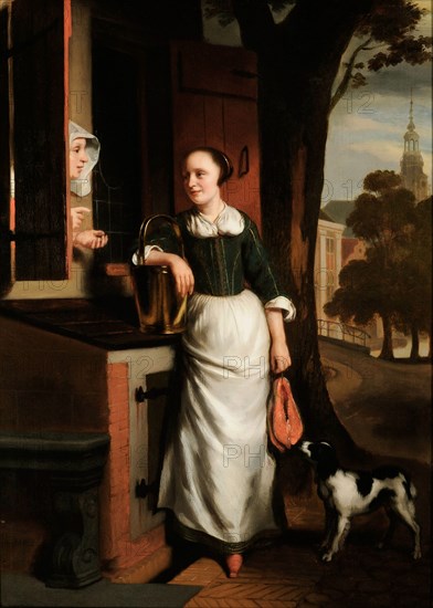 The Maid, 1655. Creator: Maes, Nicolaes (1634-1693).