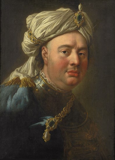 Portrait of Count Gustav Adolf von Gotter in a Turban, 1730. Creator: Mijtens (Meytens), Martin van, the Younger (1695-1770).