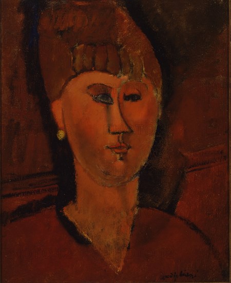 The Red-Headed Girl, 1915. Creator: Modigliani, Amedeo (1884-1920).