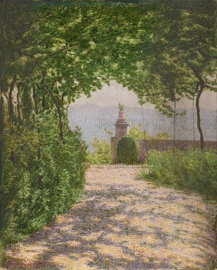 Pergolato, Colma di Rosignano, 1917. Creator: Morbelli, Angelo (1853-1919).