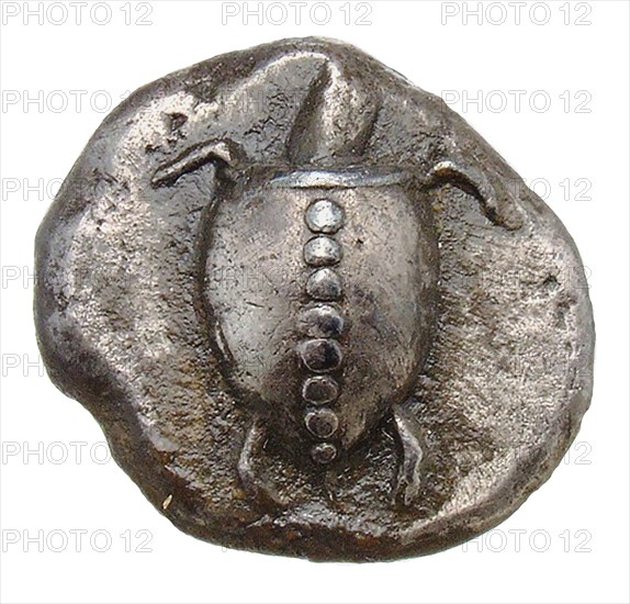 Stater. Aegina. Turtle, c560-540 BC. Creator: Numismatic, Ancient Coins  .