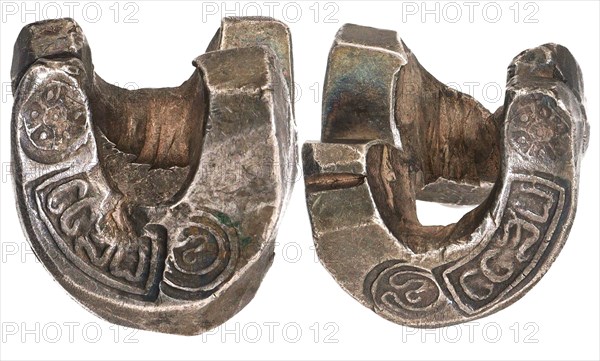 Silver Tamlung. Thailand, Northern Siam. Silver bar Kaikam (Chiang Money), 17th century. Creator: Numismatic, Oriental coins  .