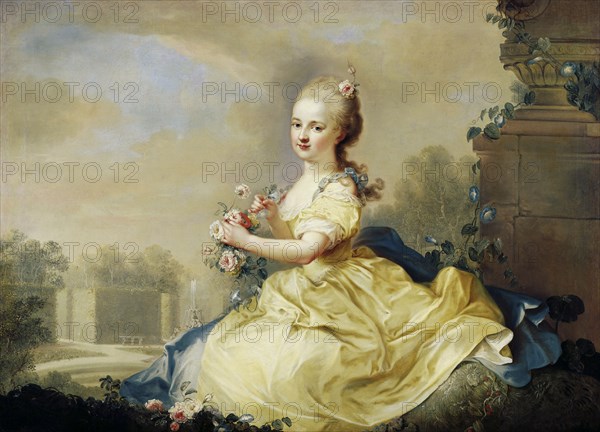 Princess Maria Josepha von und zu Liechtenstein (1768-1845), 1776. Creator: Oelenhainz, August Friedrich (1745-1804).