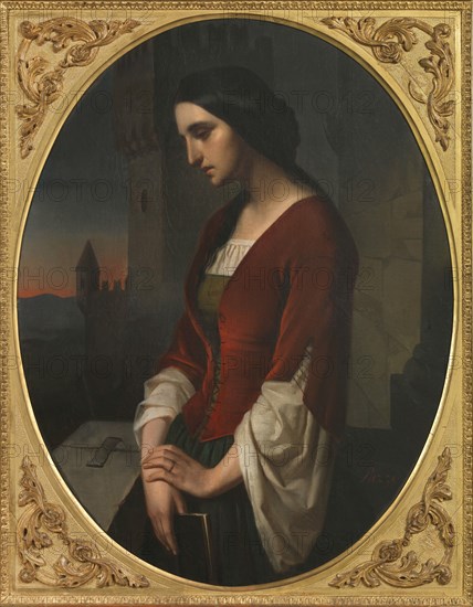 Pia de' Tolomei, 1853-1855. Creator: Rizzi, Lorenzo (1830-1885).