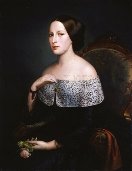 Angela Fassetta, c 1850. Creator: Schiavoni, Felice (1803-1881).