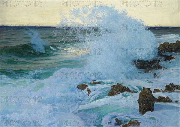 Sea surf, 1918. Creator: Spaun, Paul, Ritter von (1876-1932).