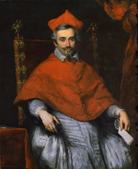 Portrait of Cardinal Federico Corner (1579-1653), 1632-1633. Creator: Strozzi, Bernardo (1581-1644).