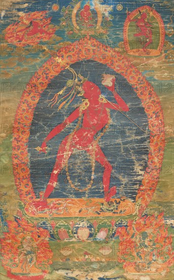 Thangka of Sarva Buddha Dakini, 18th century. Creator: Tibetan culture.