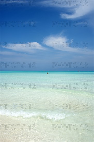 The (almost pristine) beach at Cayo Santa Maria, Cuba, Caribbean, 2024. Creator: Ethel Davies.