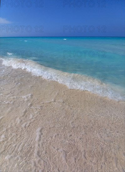 The (almost pristine) beach at Cayo Santa Maria, Cuba, Caribbean, 2024. Creator: Ethel Davies.