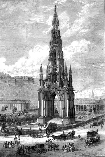 The Scott Monument, Edinburgh, 1871. Creator: Unknown.