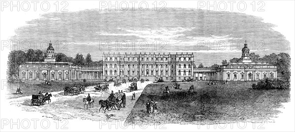 Hopetoun House, visited by the British Association, 1871. Creator: Unknown.