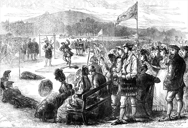 Highland Games at Aboyne, Aberdeenshire, 1871. Creator: Unknown.