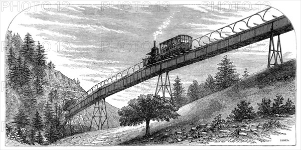 The Righi Mountain Railway, Switzerland, 1871. Creator: Crane.