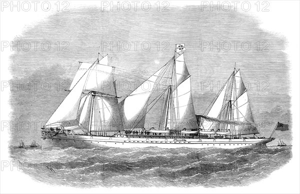 The screw steam-ship Viceroy for the Suez Canal traffic, 1871. Creator: Unknown.