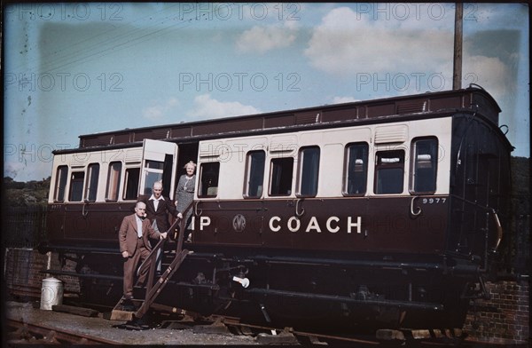 Fairbourne Railway Station, Fairbourne, Gwynedd, Wales, 1930-1939. Creator: Eric Maybank.