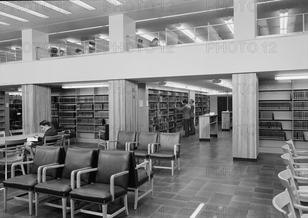 Lamont Library, Harvard University, Cambridge, Massachusetts, 1949. Creator: Gottscho-Schleisner, Inc.