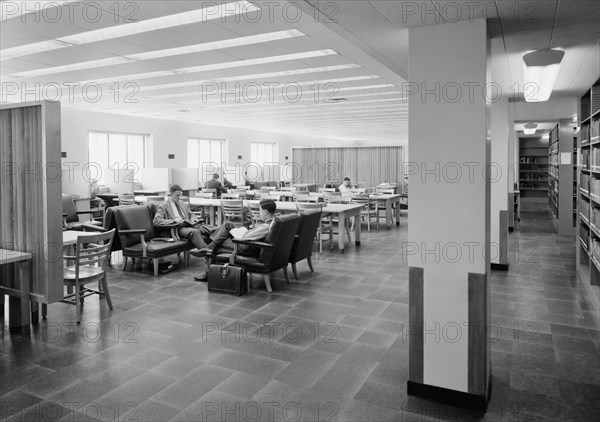 Lamont Library, Harvard University, Cambridge, Massachusetts, 1949. Creator: Gottscho-Schleisner, Inc.